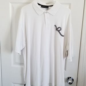 Rocawear Polo-Shirt White Men's size XL